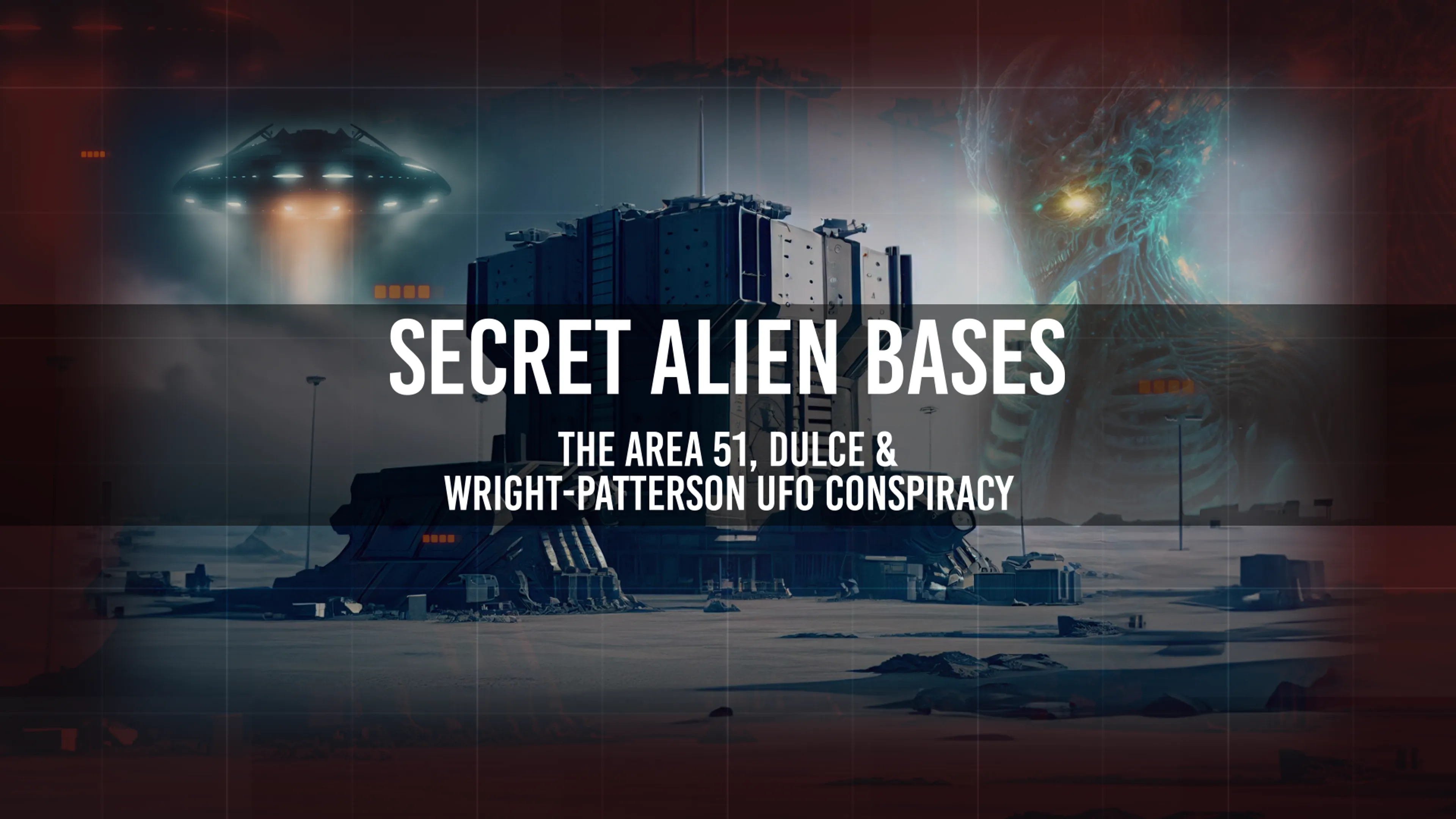 Secret Alien Bases: The Area 51, Dulce & Wright-Patterson UFO Conspiracy poster